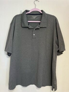Amazon Essentials Men's Heather Charcoal Polo
